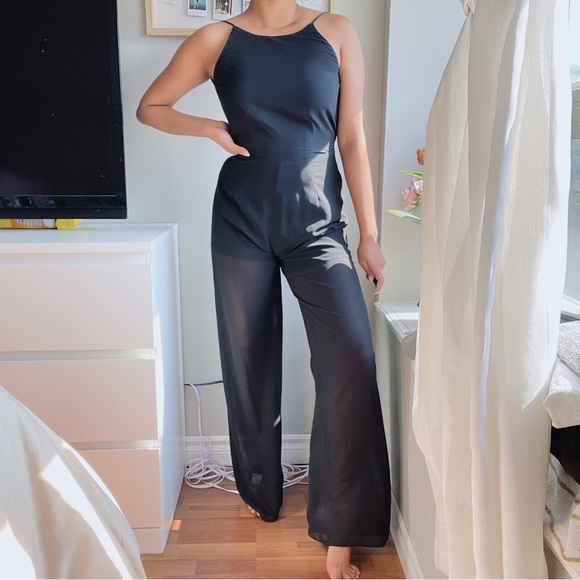 Zara gorgeous black backless jumpsuit! - Picture 2 of 6